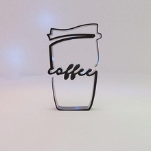 imza Kahve dekorasyon sembol duvar Sanat ev dekor 3d print model - Mito3D