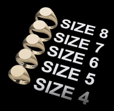 Signet Ring mischen Größe Mode Schmuck Trend zierlich einfach modern Antiquität Frauen Männer Juwel 3d print model - Mito3D