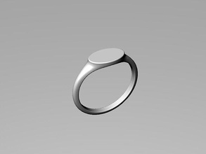 sinete anel modelo argolas joalheria imprimível moda platina prata jóias brilhante noivado diamante 3d print model - Mito3D