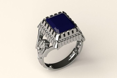 Signet Ring 86 Schmuck Platin Silber Chrom druckbar brillant Juwel Diamant Gold Mode Schönheit Saphir Rubin 3dprint Ringe 3d print model - Mito3D
