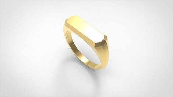 signet ring special 3d model jewelry band unisex men women female narrow dainty vintage antique minimalist mix style size fashion trend rings 3d print model - Mito3D
