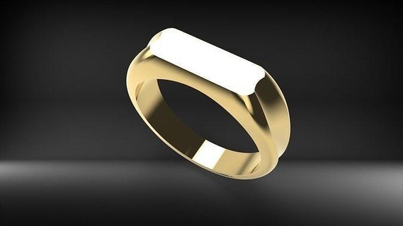sinete anel unissex homens joalheria prata imprimível platina homem masculino ouro EUA argolas jóia Canadá África Israel Europa 3d print model - Mito3D