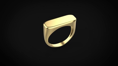 sinete anel mulher joalheria ouro diamante jóia jóias imprimível esterlina argolas prata eua canadá europa impressão 3d print model - Mito3D