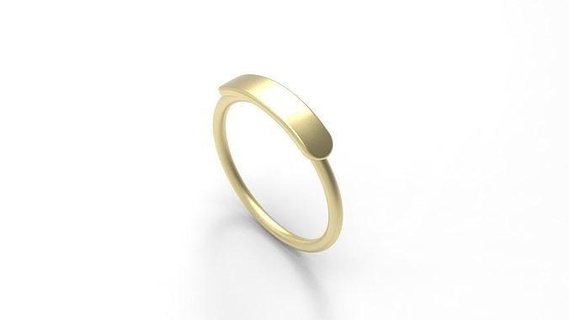 sceau bague inscriptible modèle cœur ringforher bijoux Canada Etats Unis Israël mariage imprimable 3dprint solide creusé vide l'amour femmes gravable anneaux unisexe bijou 3d print model - Mito3D