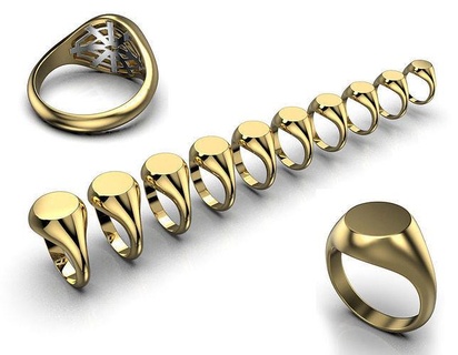 signet rings men 002 ring chopard tiffany graff vancleef apmmonaco casato printable diamond jewelry wedding jewellery jewel silver gold 3d print model - Mito3D