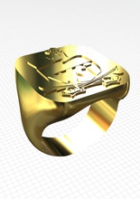 signet s100 jewelry gold jewel ring signets challenge rings 3d print model - Mito3D