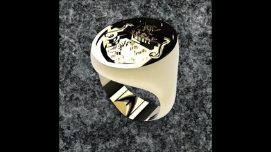 signet s103 Schmuck signete ring Juwel gold Ringe 3d print model - Mito3D