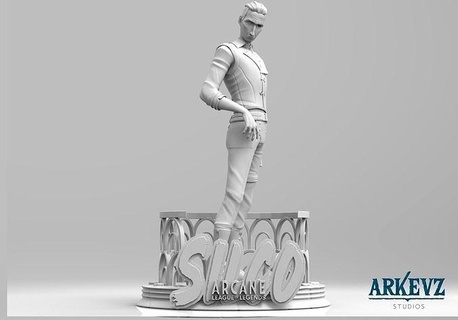 silko gizemli uğursuzluk lig lol efsaneler vander vi mylo Heimerdinger caitlyn heykel Sanat heykeller 3d print model - Mito3D