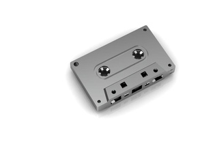 argent l'audio cassette pentand 3 pièces bijou pentande or mode mans technologie imprimable platine équipement électronique bijoux pendentifs 3d print model - Mito3D