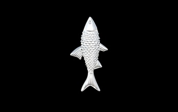 argento pesce natura animale sott'acqua mare oceano cnc 3dprint pendente oro gioielleria acqua fiume ciondoli 3d print model - Mito3D