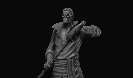 argent Rayleigh Jeune Roger pirates stl silverrayleigh anime manga jouets statue Jeux 3d print model - Mito3D