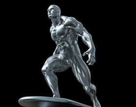 silver surfer silversurfer marvel character 3d movie comic 3dmodel printing 3dprinting modeling games toys 3d print model - Mito3D