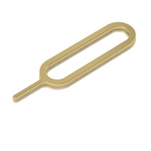 sim card eject pin tool iphone apple gold jewelry 3d print model - Mito3D