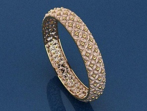 simple bangle 3d printing model jewelry bracelet shining fashion printable sterling bracelets 3d print model - Mito3D