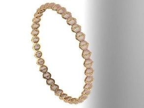 semplice braccialetto impostato braccialetti gioielleria moda oro argento stampabile gioiello nozze Fidanzamento sterlina cad 3d print model - Mito3D