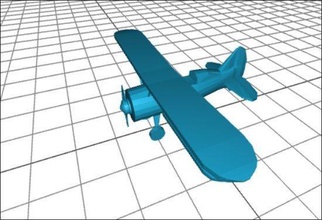 simple biplane science airplane technology stereolithography 3d printing engineering 3d print model - Mito3D