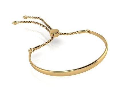 simples pulseira 621 joalheria arte ouro colar pingente imprimível esterlina jóia jóias prata platina gema brilhante colares anel diamante oval argolas brincos pulseiras 3d print model - Mito3D