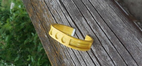 simple bracelet shapes nature moss jewelry fashion 3d print model - Mito3D