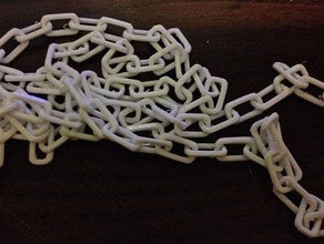 simples cadeia jóias colar pulseira de plástico contínua colares 3d print model - Mito3D
