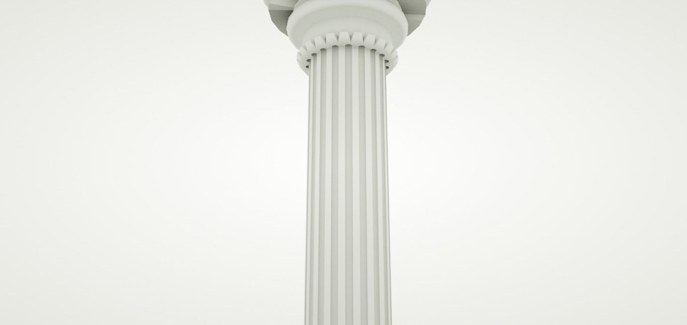 einfach klassisch säule korinthisch korinth griechisch römisch architektur auftrag welle ionisch doric uralt klassizismus kunst skulpturen 3D print model - Mito3D