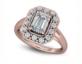 simples diamante anel 04 básico imprimível prata perene vida platina engagem pulseira ouro jóias jóia casamento noivado gema moda beleza solitário joalheria argolas 3d print model - Mito3D