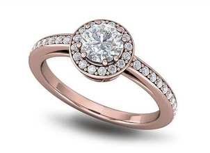 sencillo diamante anillo 06 básico imprimible plata hojas perennes vida platino enganchar pulsera oro joyería joya boda compromiso moda belleza solitario anillos 3d print model - Mito3D