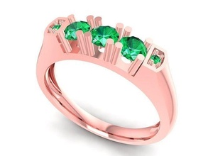 simples diamante mulheres anel 3000 joalheria moda acessórios ouro mulher projeto argolas 3d print model - Mito3D