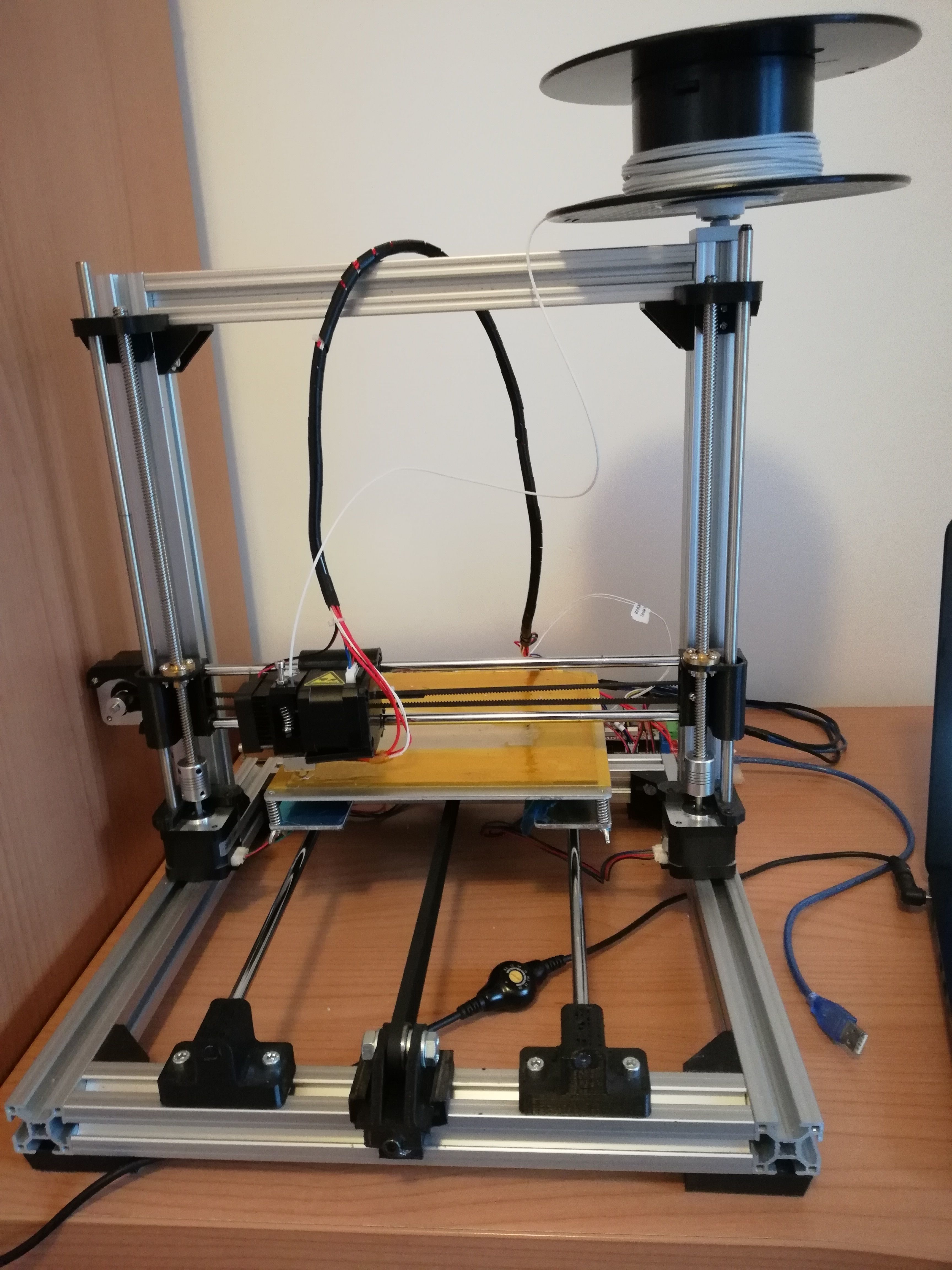 sencillo rápido carrete soporte apoyo sostener 3dprinter filamento pla abs prusa red color plastico dto rodamiento eje plato bricolaje diy pasatiempo mecánico partes 3D print model - Mito3D