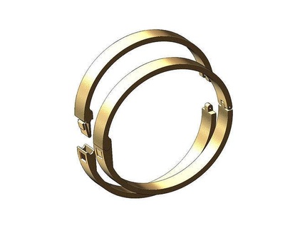 semplice flessione chiusura braccialetto polsino oro stampabile gioielleria moda argento lusso sterlina grosso bling catena 3d modello braccialetti 3d print model - Mito3D