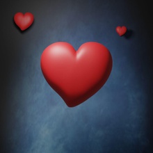 sencillo corazón stl gltf enamorado amor cupido romance 3d impresión facebook enviar glb pareja día símbolo arte señales logos 3d print model - Mito3D