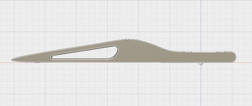 basit bir bıçak ev silah eşyaları yararlı işlevi kullanılabilir temel kanatlı kesme diğer 3d print model - Mito3D