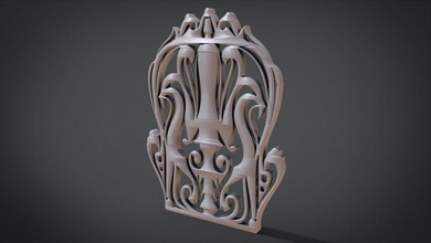 semplice mandala telaio ornamento casa la sedia office vivere tabella tavolo da pranzo mobili interni pezzi art strumento moderna woog in legno poltrona cucina set posti a sedere sala classico 3d print model - Mito3D