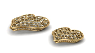simple collier mala ensemble bijoux or de luxe la mode imprimable pentend l'anneau d'argent précieux bague en joyau brillant anneau le bracelet beauté boucle d'oreille platine pendentifs 3d print model - Mito3D