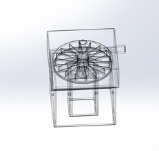simples radial ventilador montagem experimental ventiladores covid 19 proteção Recursos 3d impressão bomba pressão aerodinâmica ar respirador 3d print model - Mito3D