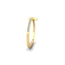 sencillo anillo 3d modelo joya Boda compromiso joyería imprimible diamante oro Moda libra esterlina blanco brillante plata vestir solitario impresión belleza anillos 3d print model - Mito3D