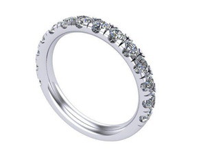 einfacher ring, weil warum nicht diamond golden Silber Schmuck ring Ringe 3d print model - Mito3D