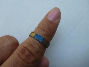 simples anel de bisel jóias casamento banda vegan printable ouro prata platina moda beleza anéis cgtrader 3d print model - Mito3D