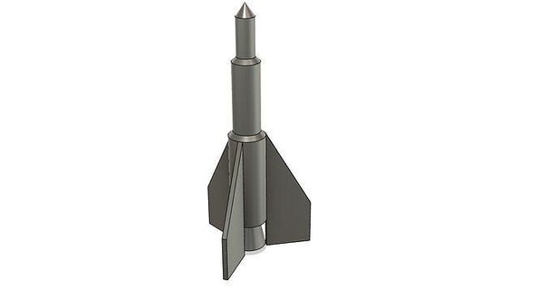 simple rocket space spacecraft nasa astronaut astronomy missile bomb military games toys 3d print model - Mito3D