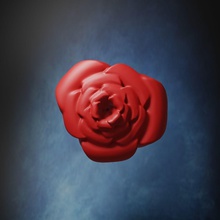 semplice rosa stl gltf romantico amore fiore regalo san valentino nozze dolce pianta natura 3d stampa facebook inviare glb arte sculture 3d print model - Mito3D