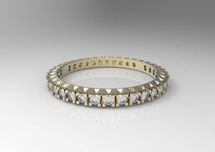 einfache dünne ring Diamanten Schmuck bedruckbar ist Hochzeit der U-Bahn Edelsteine gold Silber Platin einfach kostbar diamond gem Ringe valentine classic Geschenk Konstruktor 3d print model - Mito3D