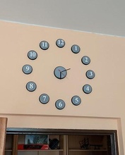 simple wall clock houseware general decor time wallclock hour interior design house 3d print model - Mito3D