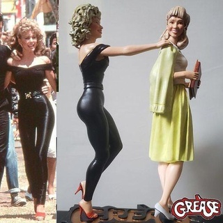 simply olivia sparx grease newton john iconic dress bombshell movie female pose art sculptures 3d print model - Mito3D