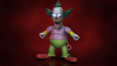 simpson - krusty clown bart homer serie tv cartoon horror terror funny toy lisa zombie donut toon figure costume sculpture statue games toys 3d print model - Mito3D