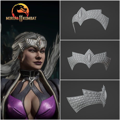 sindel máscara royal kitana mileena corona cosplay mk11 mortal kombat nortetalkombat juegos juguetes 3D print model - Mito3D