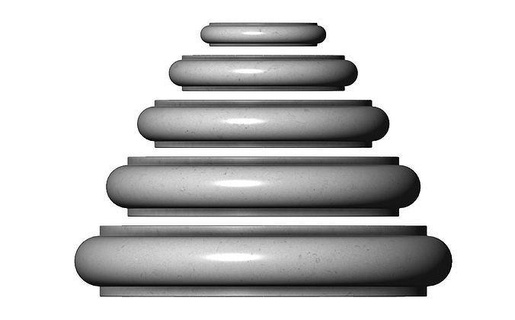 tek boğa sütun temel Alçı alçıtaşı kaide mimari klasik mermer tarihi Antik pervazlar Odun Artcam süs cnc dekor ev Rahatlama 3d print model - Mito3D