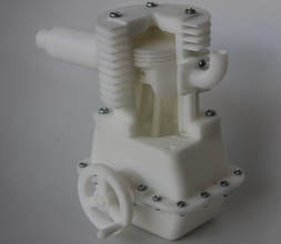 soltero cilindro motor pistón mecánico cigüeñal pasatiempo bricolaje diy partes 3d print model - Mito3D