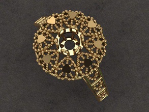 single diamant ring 6 gold schmuck silber druckbar juwel hochzeit engagement mode sterling ringe 3d print model - Mito3D