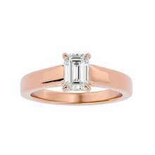 single smeraldo diamante donne solitario squillare 360 visualizza anelli sterlina platino nozze fidanzamento gioielleria mono prezioso animazione 3d print model - Mito3D