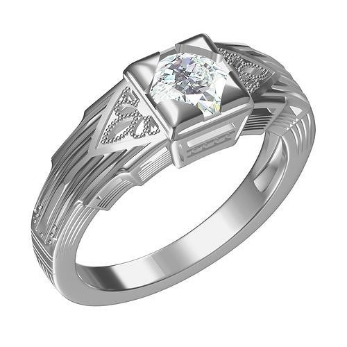 single round diamond filigree art deco ring 2 jewelry gem precious platinum jewel gold silver printable 3d cad design customize rings 3D print model - Mito3D