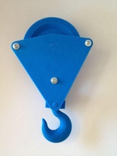 single sheave pulley mechanical hook lifting hobby diy parts cranehook 3d print model - Mito3D